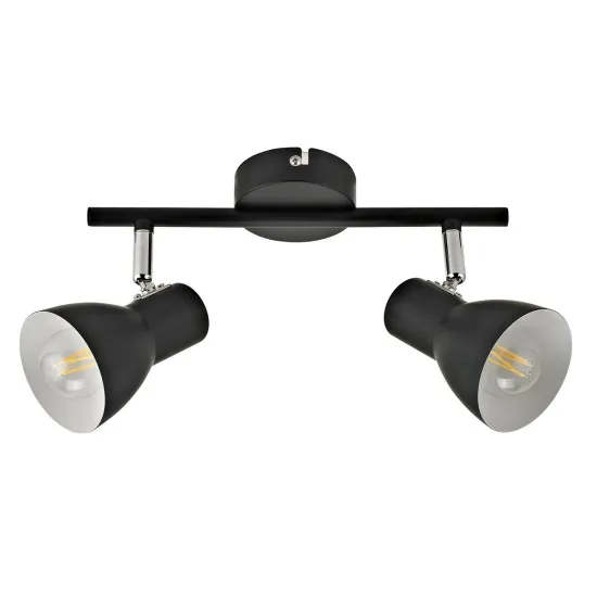 Italux Riado  fekete mennyezeti spotlámpa (IT-SPL-3422-2-BL) E14 2 izzós IP20