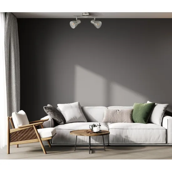 Italux Riado  nikkel mennyezeti spotlámpa (IT-SPL-3422-2-SN) E14 2 izzós IP20