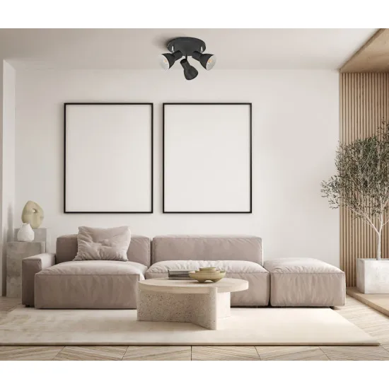 Italux Riado  fekete mennyezeti spotlámpa (IT-SPL-3422-3-BL) E14 3 izzós IP20