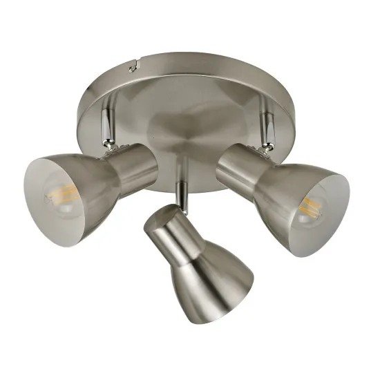 Italux Riado  nikkel mennyezeti spotlámpa (IT-SPL-3422-3-SN) E14 3 izzós IP20
