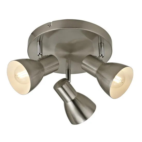 Italux Riado  nikkel mennyezeti spotlámpa (IT-SPL-3422-3-SN) E14 3 izzós IP20