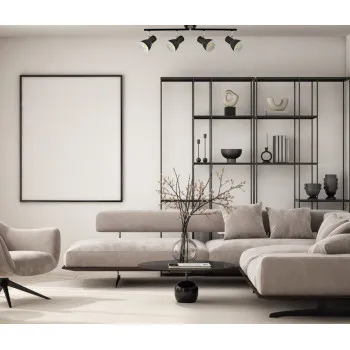 Italux Riado  fekete mennyezeti spotlámpa (IT-SPL-3422-4-BL) E14 4 izzós IP20