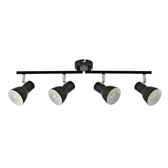 Italux Riado  fekete mennyezeti spotlámpa (IT-SPL-3422-4-BL) E14 4 izzós IP20