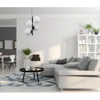 Italux Riga  fekete függesztett lámpa (IT-PND-44213-4A-SBL) E14+E27 4 izzós IP20