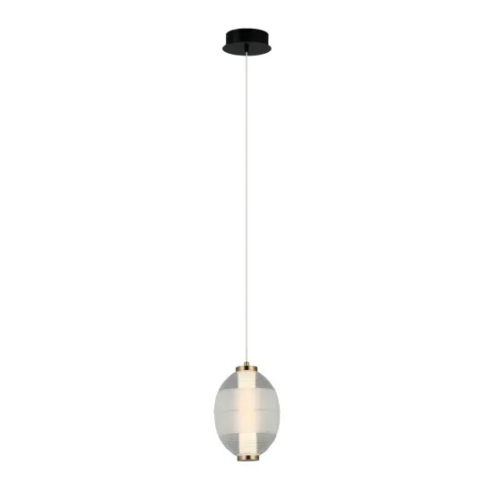 Italux Rinot  fehér-füstszínű LED függesztett lámpa (IT-PND-45372-1-WH-CL) LED 1 izzós IP20