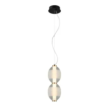 Italux Rinot  fehér-füstszínű LED függesztett lámpa (IT-PND-45372-2-WH-CL) LED 1 izzós IP20
