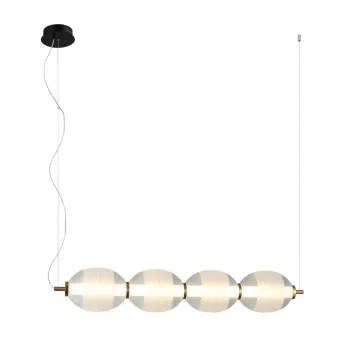Italux Rinot  fehér-füstszínű LED függesztett lámpa (IT-PND-45372-4-WH-CL) LED 1 izzós IP20