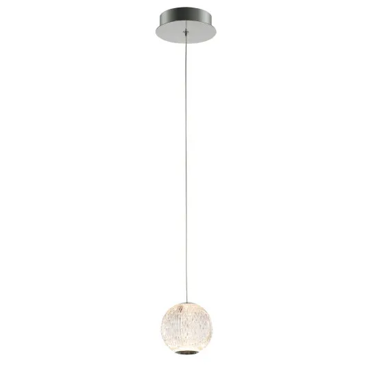 Italux Rosario  krómszínű LED függesztett lámpa (IT-PND-12220121-1A-CR) LED 1 izzós IP20
