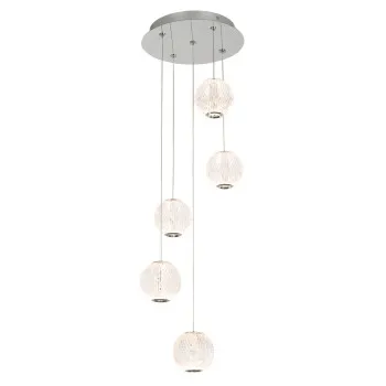 Italux Rosario  krómszínű LED függesztett lámpa (IT-PND-12220121-5A-CR) LED 1 izzós IP20