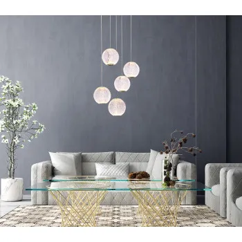 Italux Rosario  arany LED függesztett lámpa (IT-PND-12220121-5A-GD) LED 1 izzós IP20