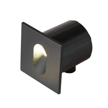 Italux Rovato fekete kültéri LED lépcsővilágító lámpa (IT-ONFL-0224-4K) LED 1 izzós IP65