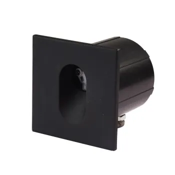 Italux Rovato fekete kültéri LED lépcsővilágító lámpa (IT-ONFL-0224-4K) LED 1 izzós IP65