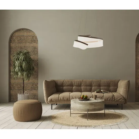 Italux Rustin  kávébarna LED függesztett lámpa (IT-PND-58728-45W-3K) LED 1 izzós IP20