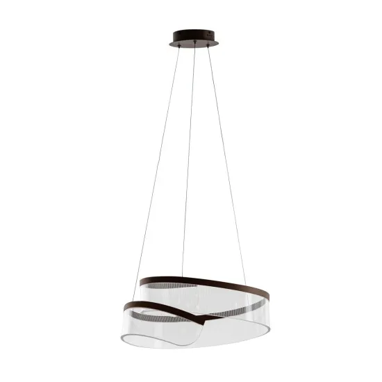 Italux Rustin  kávébarna LED függesztett lámpa (IT-PND-58728-45W-3K) LED 1 izzós IP20