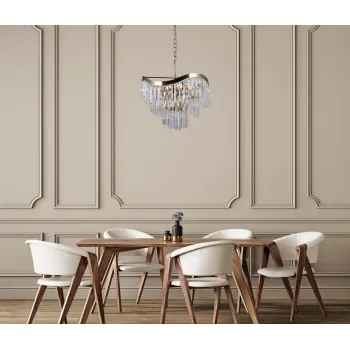 Italux Sabriga  bronz függesztett lámpa (IT-PND-44544-8) E14 8 izzós IP20
