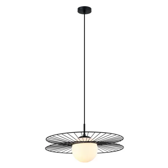 Italux Sandy  fekete függesztett lámpa (IT-MDM-4002/1 BK) E27 1 izzós IP20
