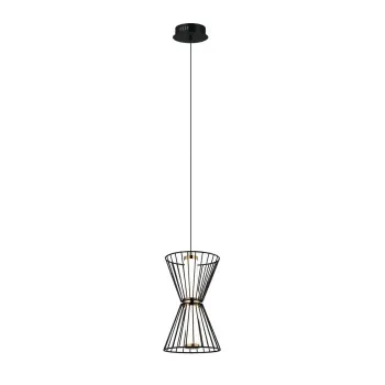 Italux Sanke  fekete LED függesztett lámpa (IT-PND-63849-2-BK) LED 1 izzós IP20