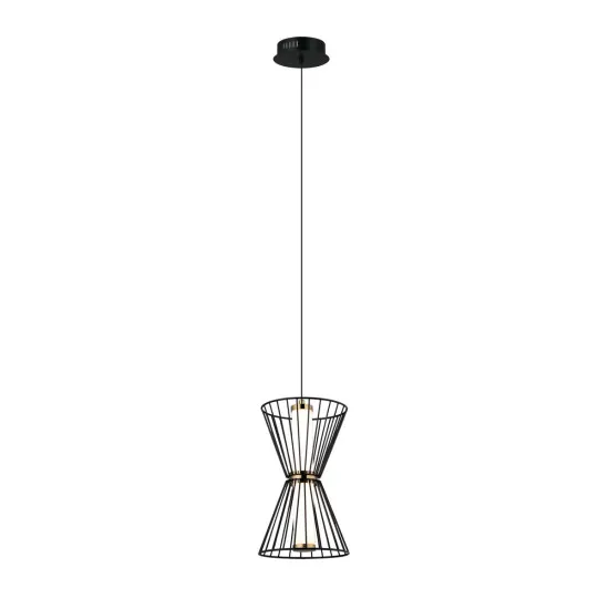 Italux Sanke  fekete LED függesztett lámpa (IT-PND-63849-2-BK) LED 1 izzós IP20