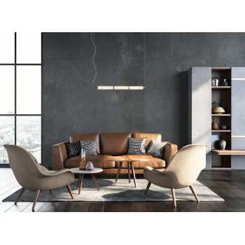 Italux Sanpo  réz-átlátszó LED függesztett lámpa (IT-PND-26384-3-GD-CL) LED 1 izzós IP20