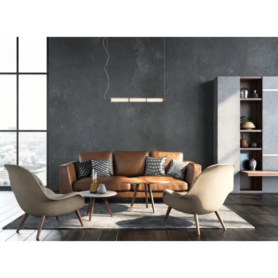 Italux Sanpo  réz-átlátszó LED függesztett lámpa (IT-PND-26384-3-GD-CL) LED 1 izzós IP20