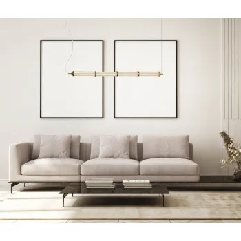 Italux Sanpo  réz-átlátszó LED függesztett lámpa (IT-PND-26384-4-GD-CL) LED 1 izzós IP20