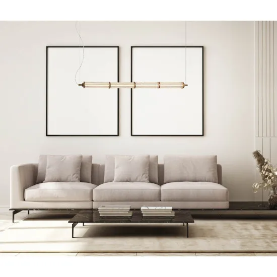 Italux Sanpo  réz-átlátszó LED függesztett lámpa (IT-PND-26384-4-GD-CL) LED 1 izzós IP20