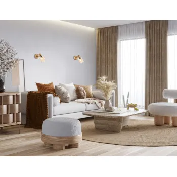 Italux Santia  sárgaréz-borostyán fali/mennyezeti spotlámpa (IT-SPL-65342-1-BRO-AMB) E14 1 izzós IP20
