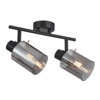 Italux Sardo  fekete-füstszínű mennyezeti spotlámpa (IT-SPL-5581-2-BK-SG) E14 2 izzós IP20