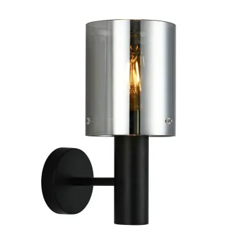 Italux Sardo  füstszínű falikar (IT-WL-5581-1A-BK+SG) E27 1 izzós IP20