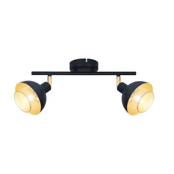 Italux Savio  fekete-arany mennyezeti spotlámpa (IT-SPL-27357-2-BK-GD) E14 2 izzós IP20