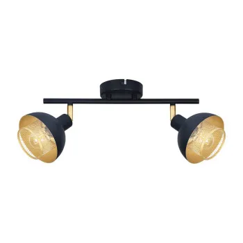 Italux Savio  fekete-arany mennyezeti spotlámpa (IT-SPL-27357-2-BK-GD) E14 2 izzós IP20