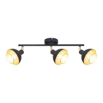 Italux Savio  fekete-arany mennyezeti spotlámpa (IT-SPL-27357-3-BK-GD) E14 3 izzós IP20