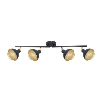 Italux Savio  fekete-arany mennyezeti spotlámpa (IT-SPL-27357-4-BK-GD) E14 4 izzós IP20