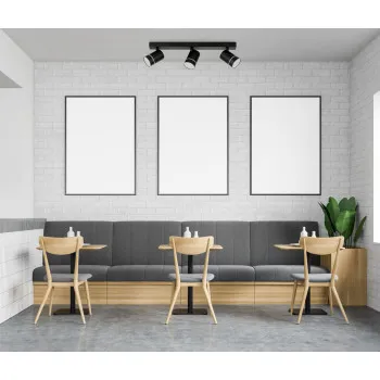 Italux Selma  fekete LED mennyezeti spotlámpa (IT-SPL-31983-3B-BK) LED 3 izzós IP20