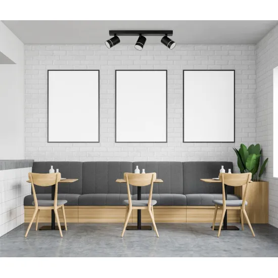 Italux Selma  fekete LED mennyezeti spotlámpa (IT-SPL-31983-3B-BK) LED 3 izzós IP20
