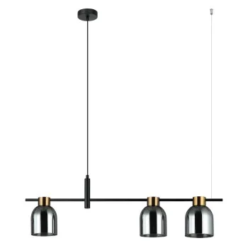 Italux Servio  fekete függesztett lámpa (IT-PND-66892-3-BK-SG) E14 3 izzós IP20
