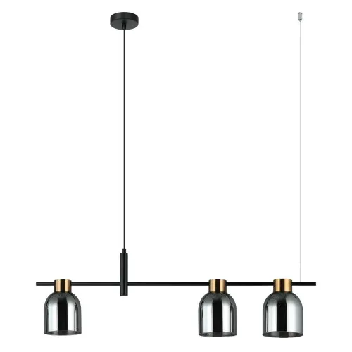 Italux Servio  fekete függesztett lámpa (IT-PND-66892-3-BK-SG) E14 3 izzós IP20