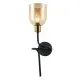 Italux Servio  fekete falikar (IT-WL-66892-1A-BK-AMB) E14 1 izzós IP20