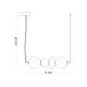 Italux Sonte  antik barna LED függesztett lámpa (IT-PND-24352-36W-AB-AMB) LED 1 izzós IP20