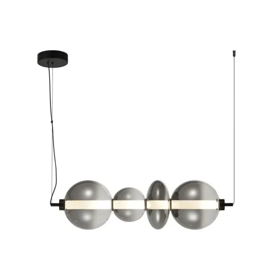Italux Sonte  matt fekete LED függesztett lámpa (IT-PND-24352-36W-BK-SG) LED 1 izzós IP20