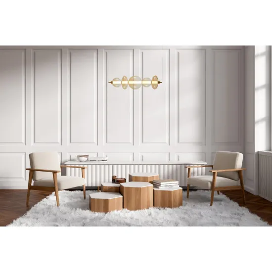 Italux Sonte  antik barna LED függesztett lámpa (IT-PND-24352-40W-AB-AMB) LED 1 izzós IP20