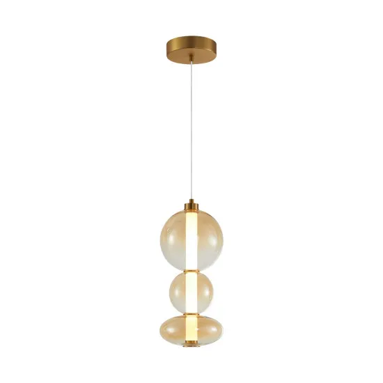Italux Sonte  antik barna LED függesztett lámpa (IT-PND-24352V-24W-AB-AMB) LED 1 izzós IP20