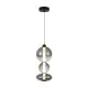 Italux Sonte  matt fekete LED függesztett lámpa (IT-PND-24352V-24W-BK-SG) LED 1 izzós IP20