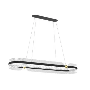 Italux Sopla  fekete-arany LED függesztett lámpa (IT-PND-63728-56W-3K-BK-GD) LED 1 izzós IP20