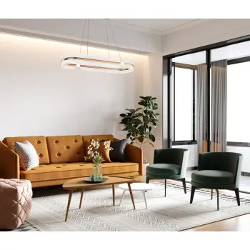 Italux Sopla  arany-fehér LED függesztett lámpa (IT-PND-63728-56W-3K-GD) LED 1 izzós IP20