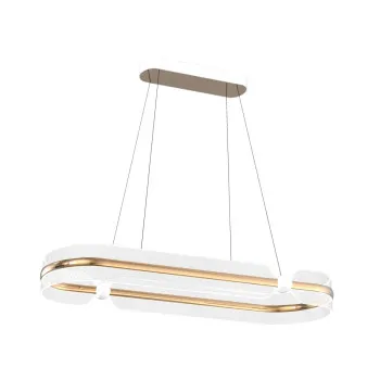 Italux Sopla  arany-fehér LED függesztett lámpa (IT-PND-63728-56W-3K-GD) LED 1 izzós IP20