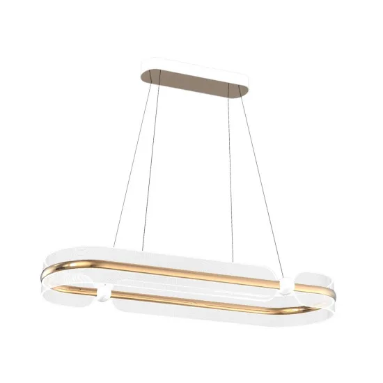 Italux Sopla  arany-fehér LED függesztett lámpa (IT-PND-63728-56W-3K-GD) LED 1 izzós IP20