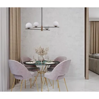 Italux Stelia  bronz-fekete függesztett lámpa (IT-PND-43660-4) E14 4 izzós IP20
