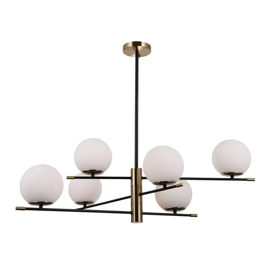 Italux Stelia  bronz-fekete függesztett lámpa (IT-PND-43660-6) E14 6 izzós IP20