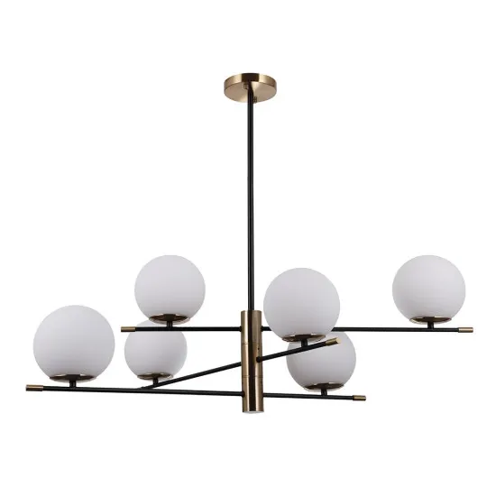 Italux Stelia  bronz-fekete függesztett lámpa (IT-PND-43660-6) E14 6 izzós IP20